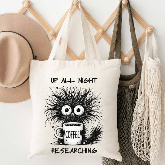 Up All Night Researching Genealogy Tote Bag