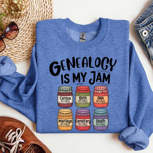 Genealogy is my Jam Sweatshirt