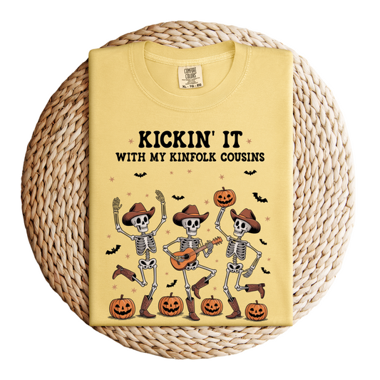 Kickin' It with My Kinfolk Cousins Halloween T-Shirt