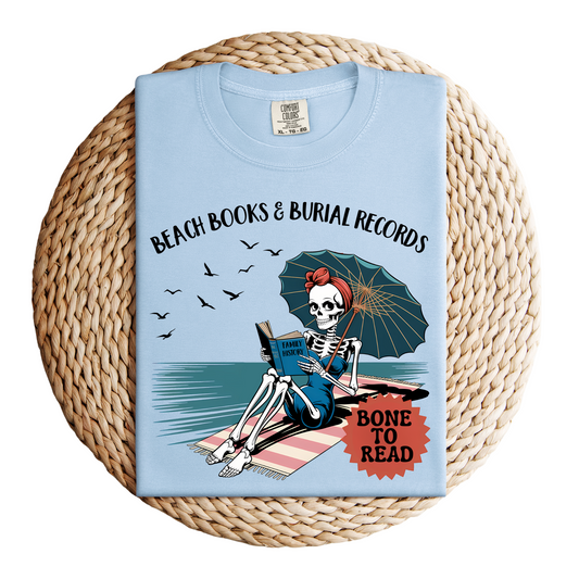 Beach Books & Burial Records T-Shirt