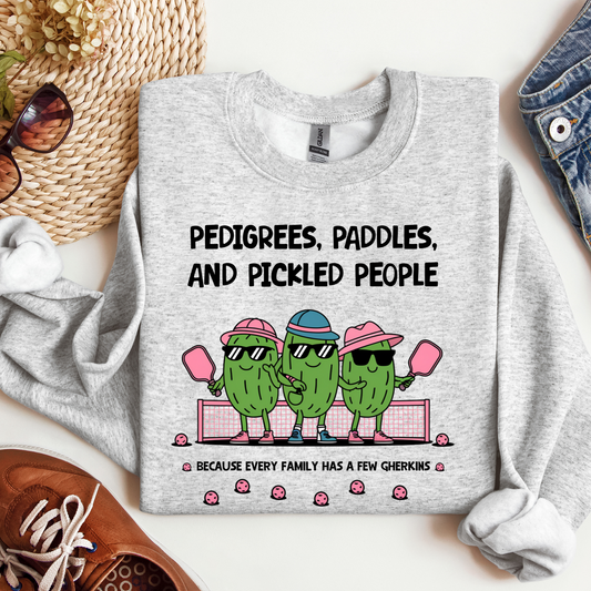 Funny Genealogy Pickleball Sweatshirt