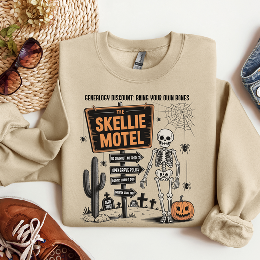 Skellie Motel Halloween Sweatshirt