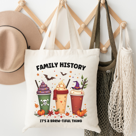 Family History Pumpkin Spice Tote Bag