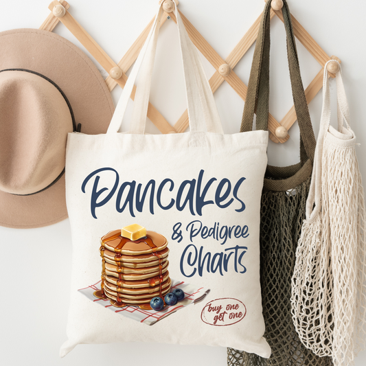 Pancakes and Pedigree Charts Tote Bag