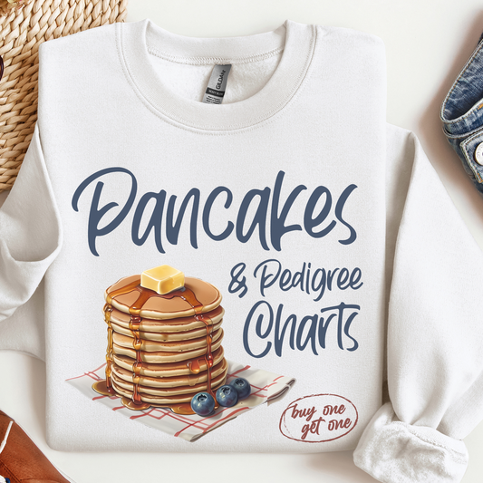 Pancakes and Pedigree Charts Sweatshirt