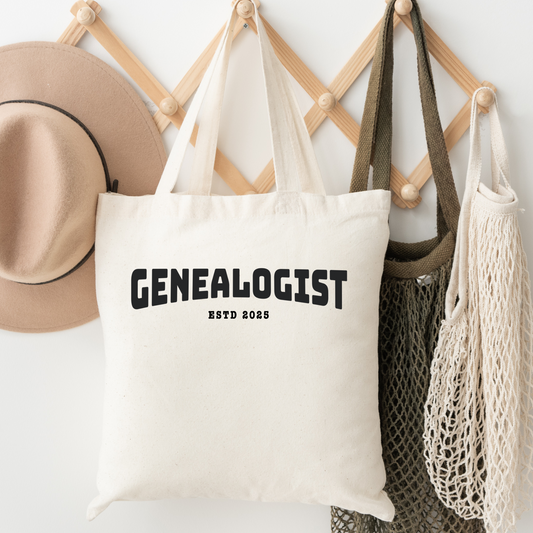 Custom Genealogist Tote Bag