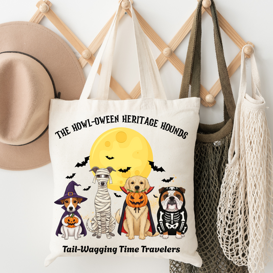 Howl-Oween Heritage Hounds Tote Bag