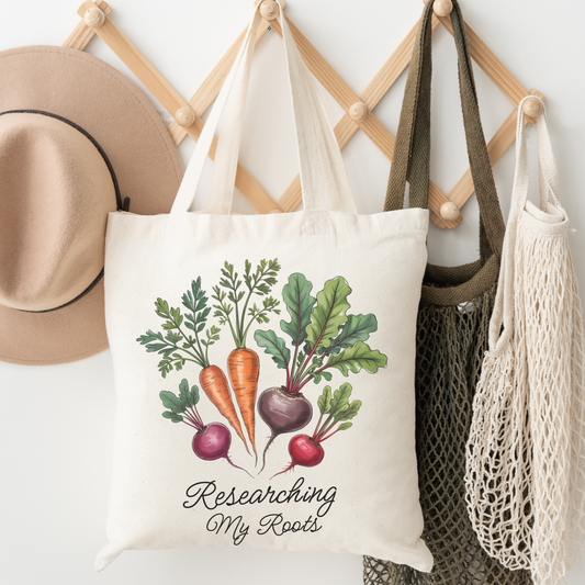 Researching Roots Tote Bag