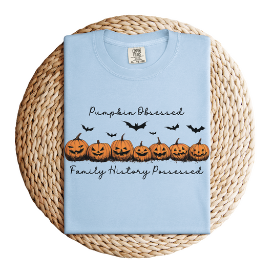Pumpkin Obsessed Family History Possessed T-Shirt