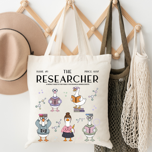 The Researcher Goose Tote Bag
