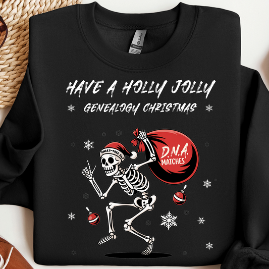 Holly Jolly Genealogy Christmas Sweatshirt