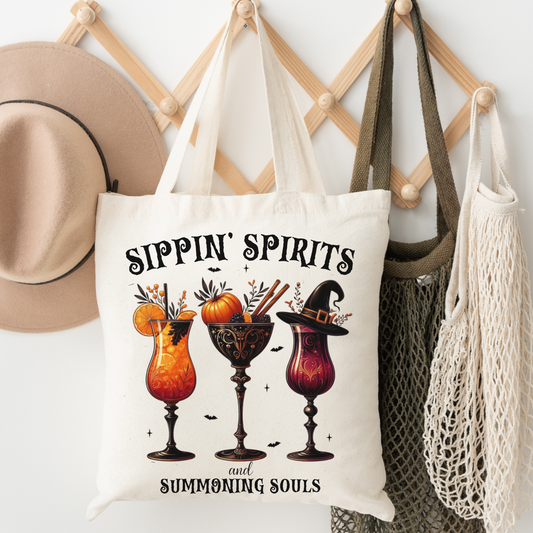 Sippin Spirits and Summoning Souls Tote Bag