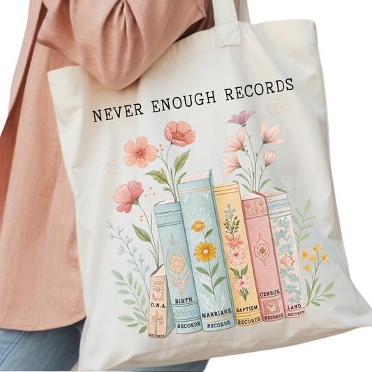 Never Enough Records Tote Bag