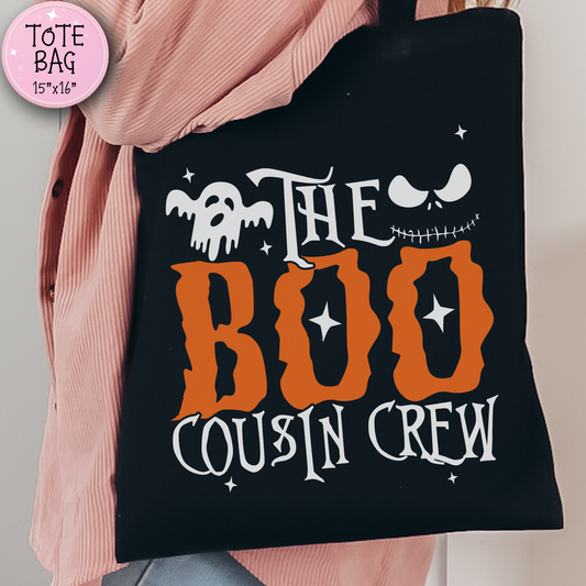 BOO Cousin Crew Halloween Tote Bag