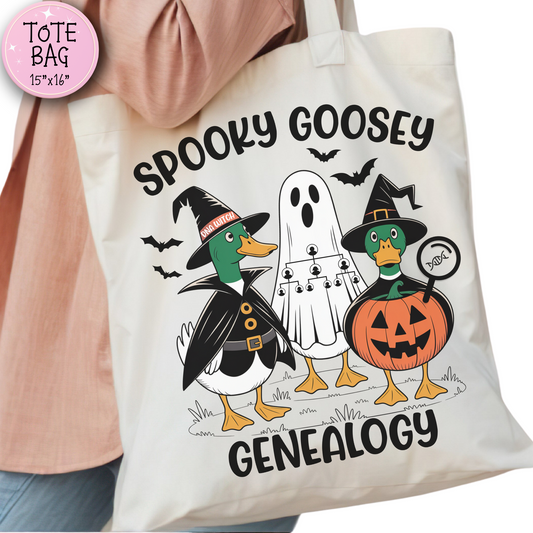Spooky Goosey Halloween Tote Bag