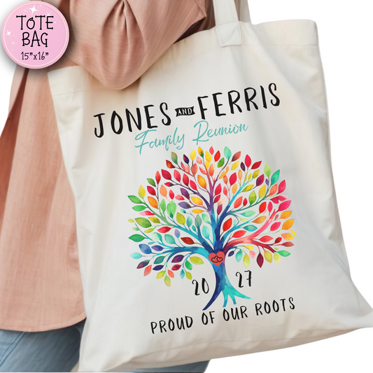 Personalized Family Reunion Tote