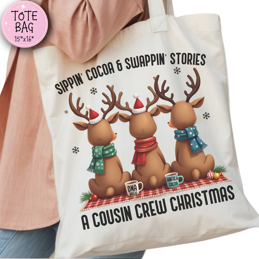 Cousin Crew Christmas Tote Bag