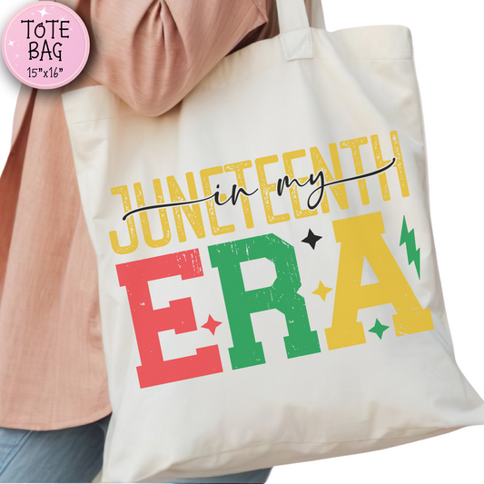 In My Juneteenth Era Tote Bag