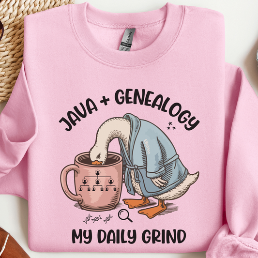 Java and Genealogy Sweatshirt