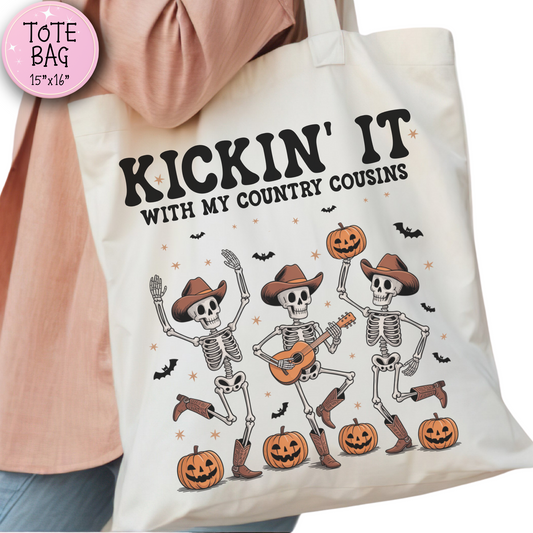 Kickin It With My Country Cousins Tote