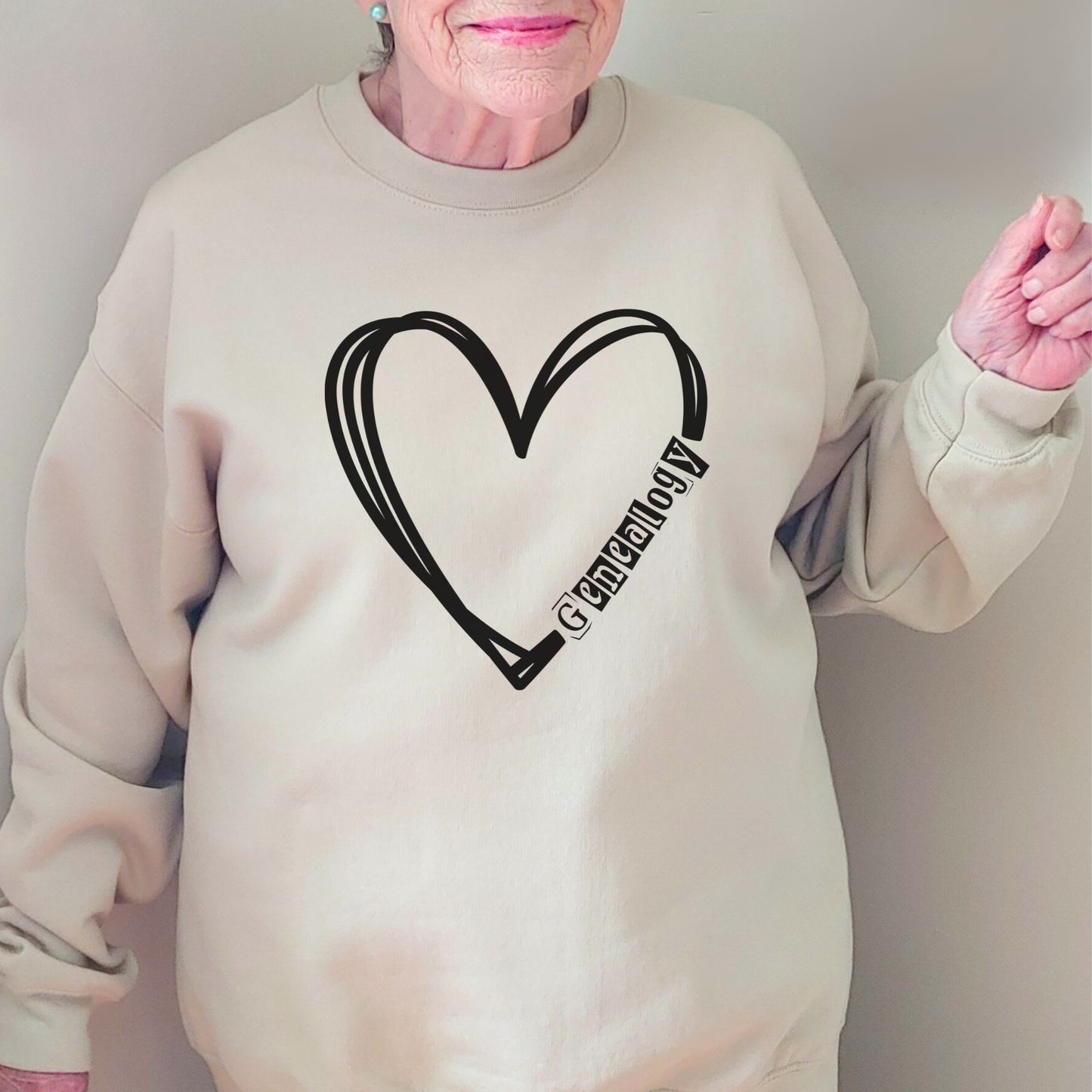 Genealogy Heart Sweatshirt