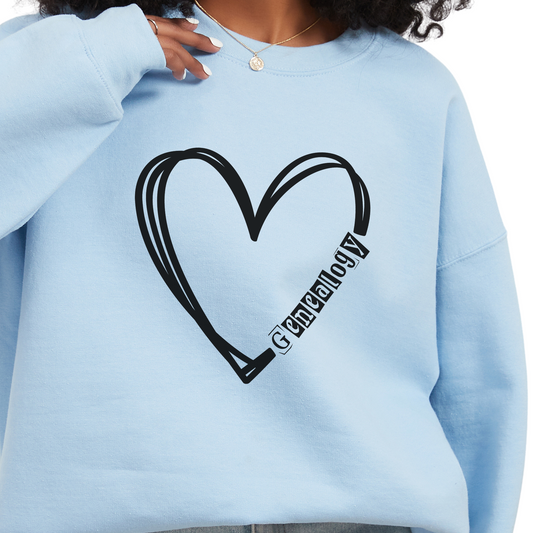 Genealogy Heart Sweatshirt