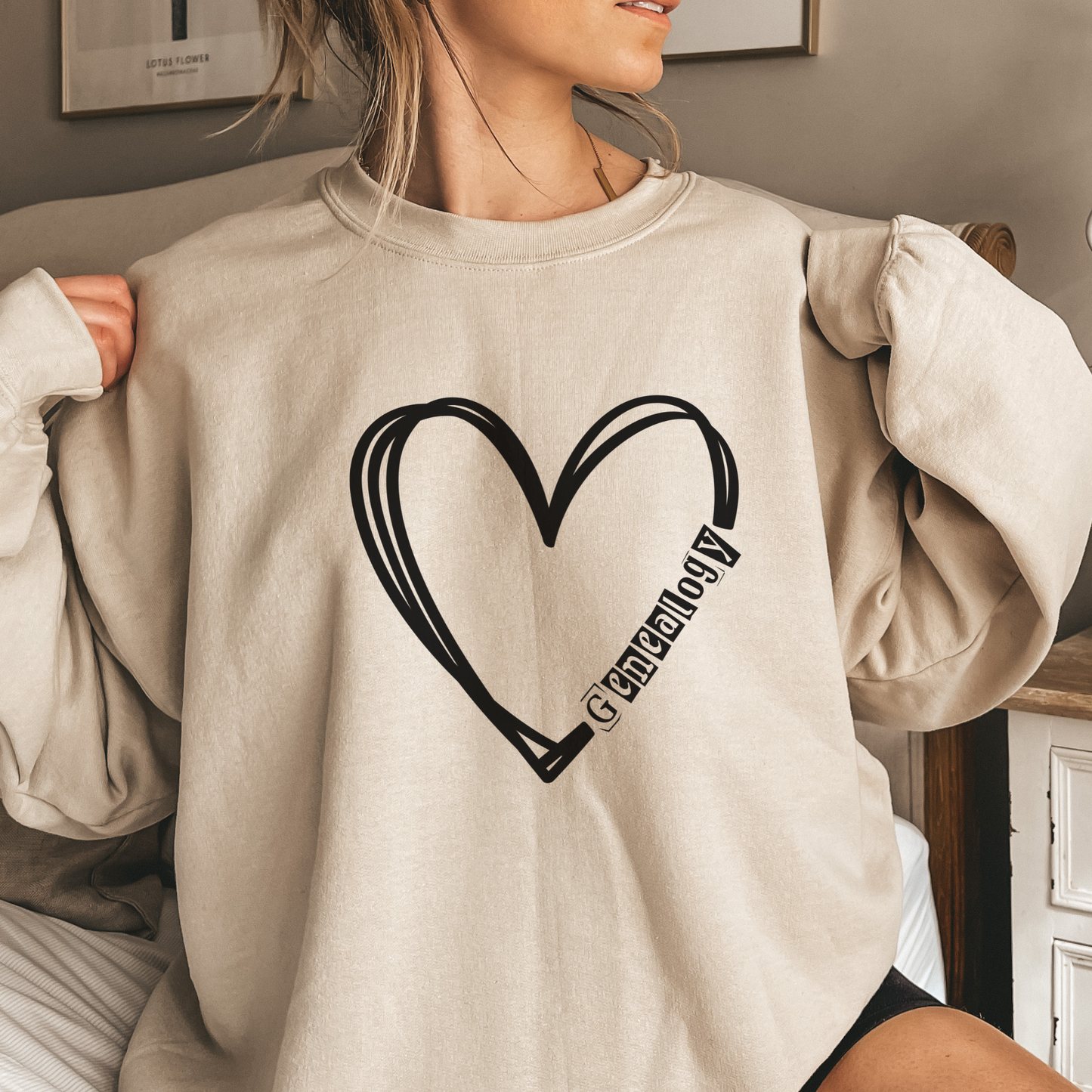 Genealogy Heart Sweatshirt
