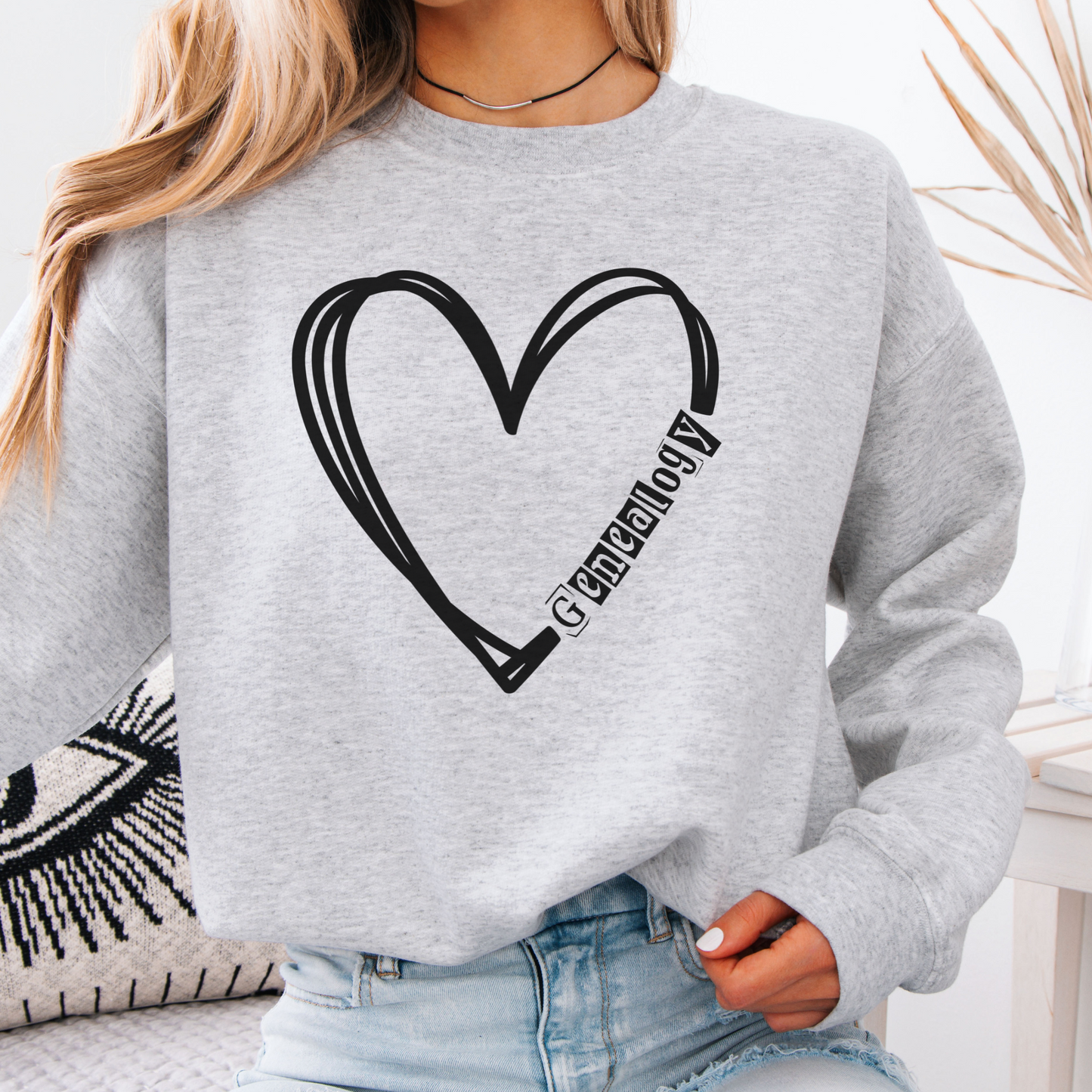 Genealogy Heart Sweatshirt