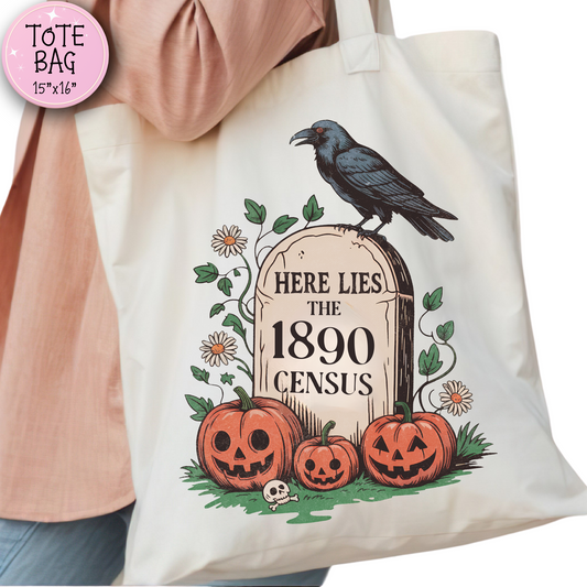 Lost 1890 Census Tote Bag