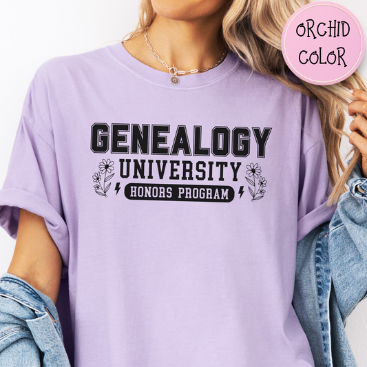 Genealogy University Honors Program TShirt