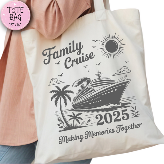 Custom Family Cruise Reunion Tote Bag