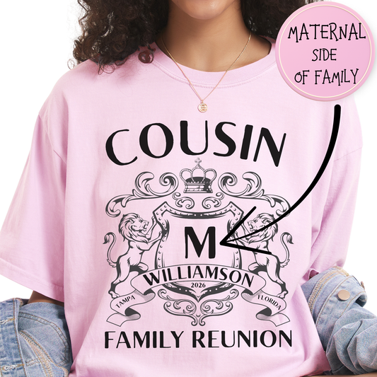 Personalized Family Reunion Crest T-Shirt