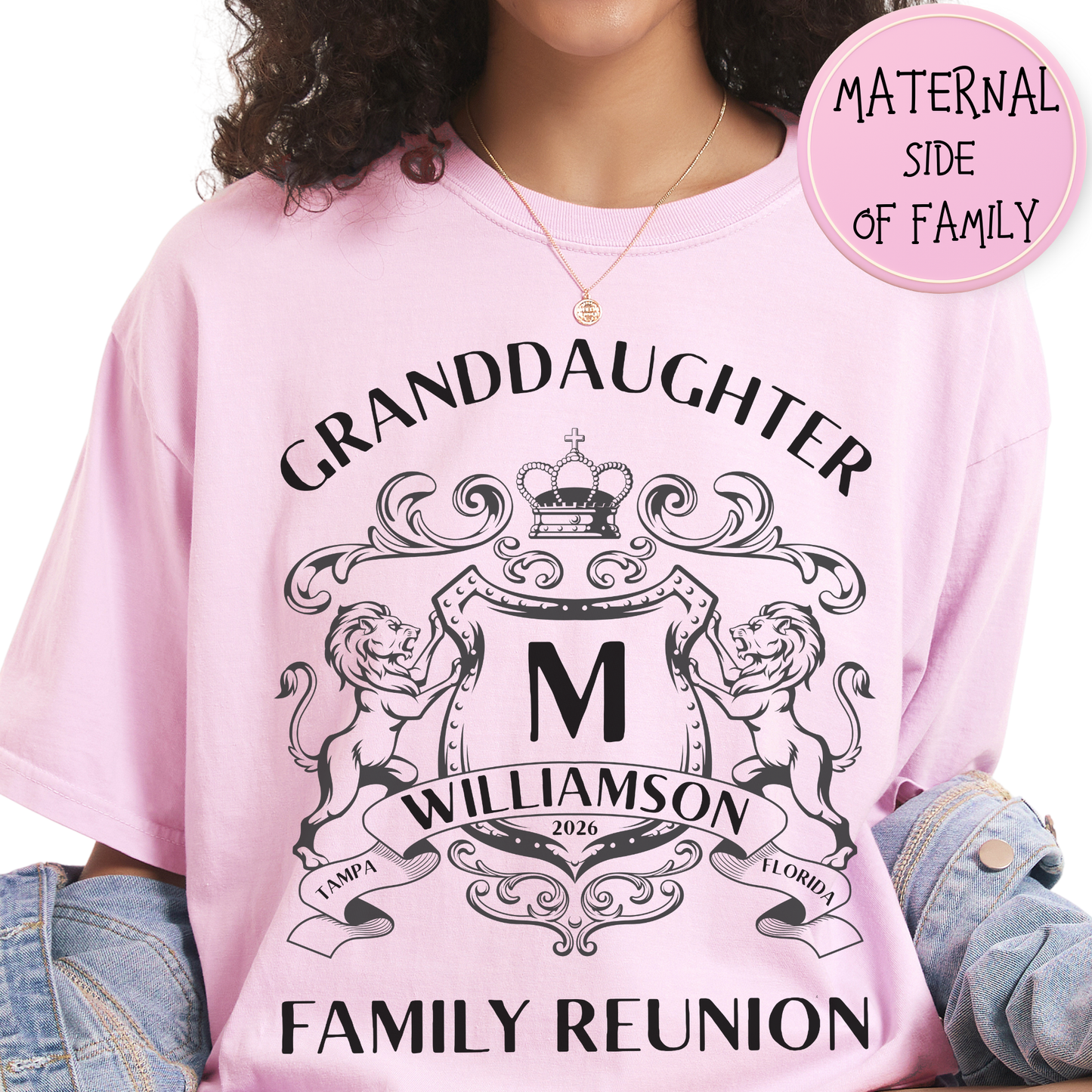 Personalized Family Reunion Crest T-Shirt
