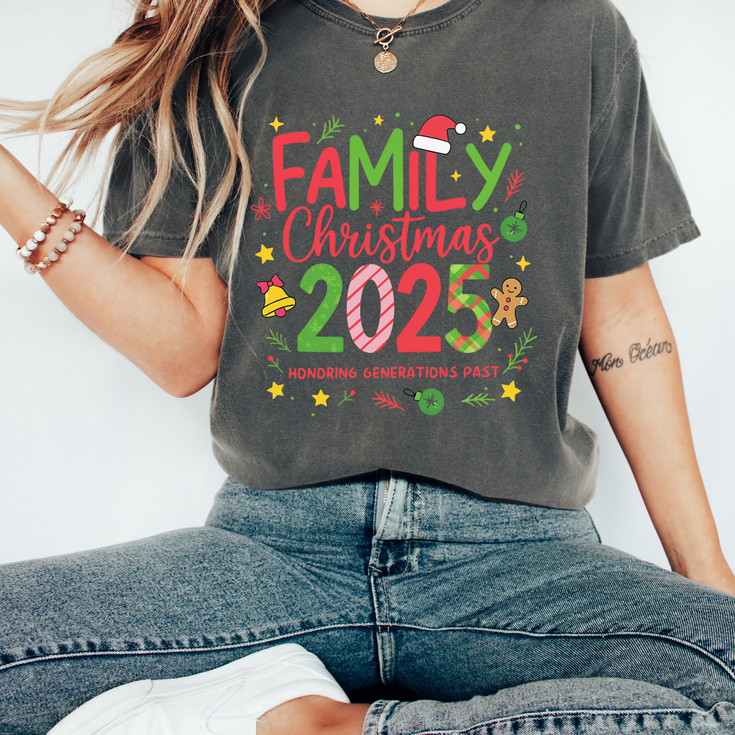 Family Christmas Honoring Generations Past T-Shirt