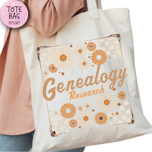 Genealogy Research Tote Bag