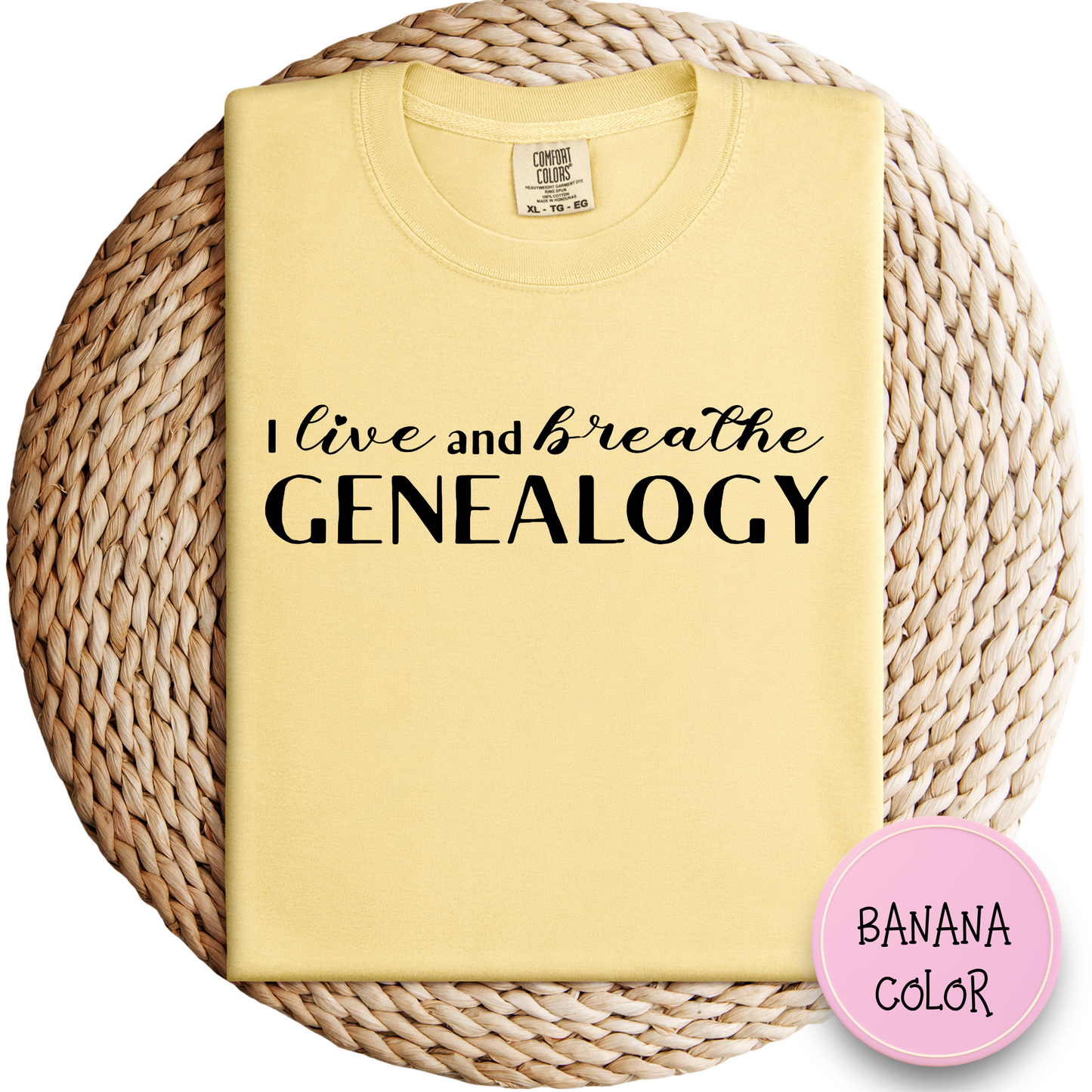 I Live and Breathe Genealogy Shirt