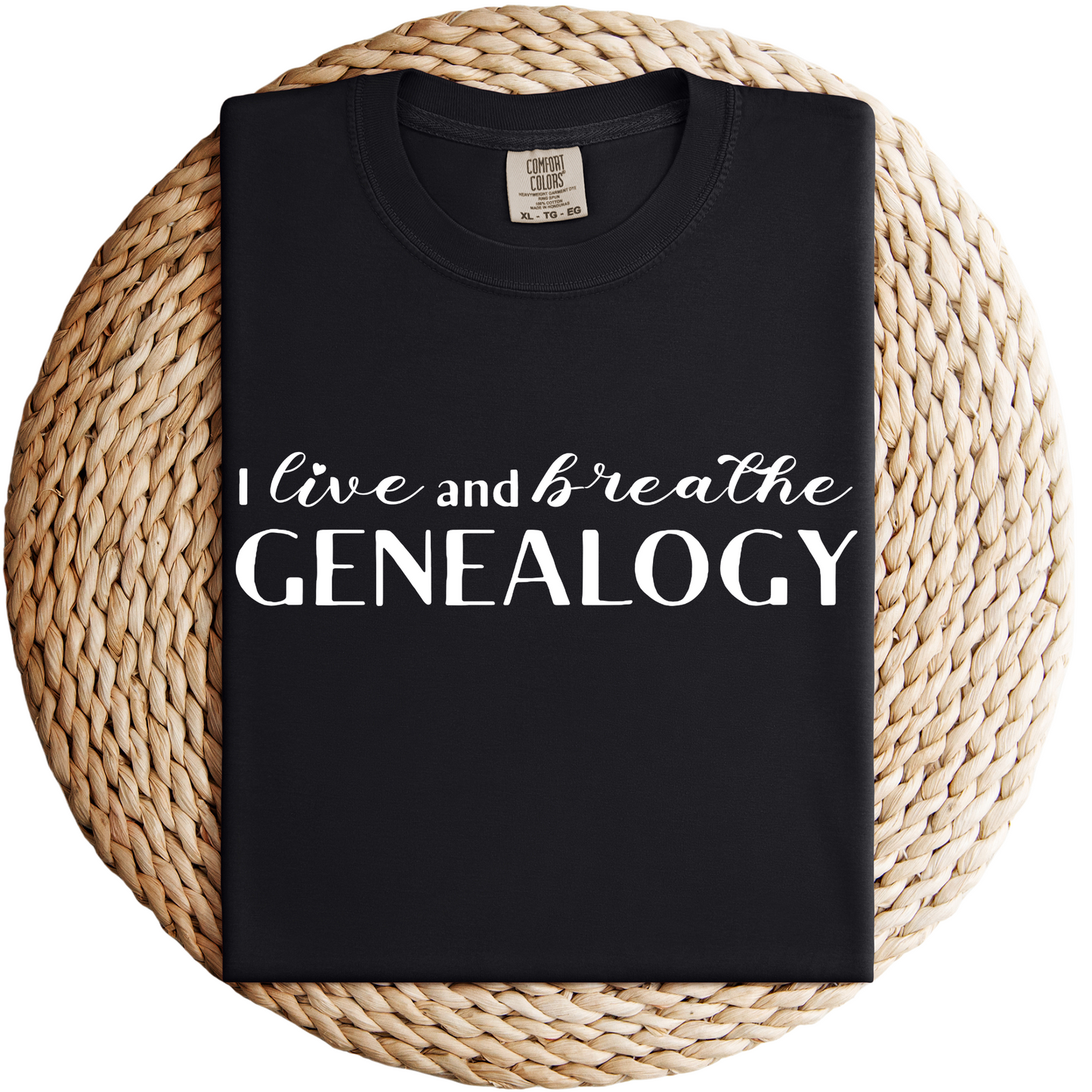 I Live and Breathe Genealogy Shirt
