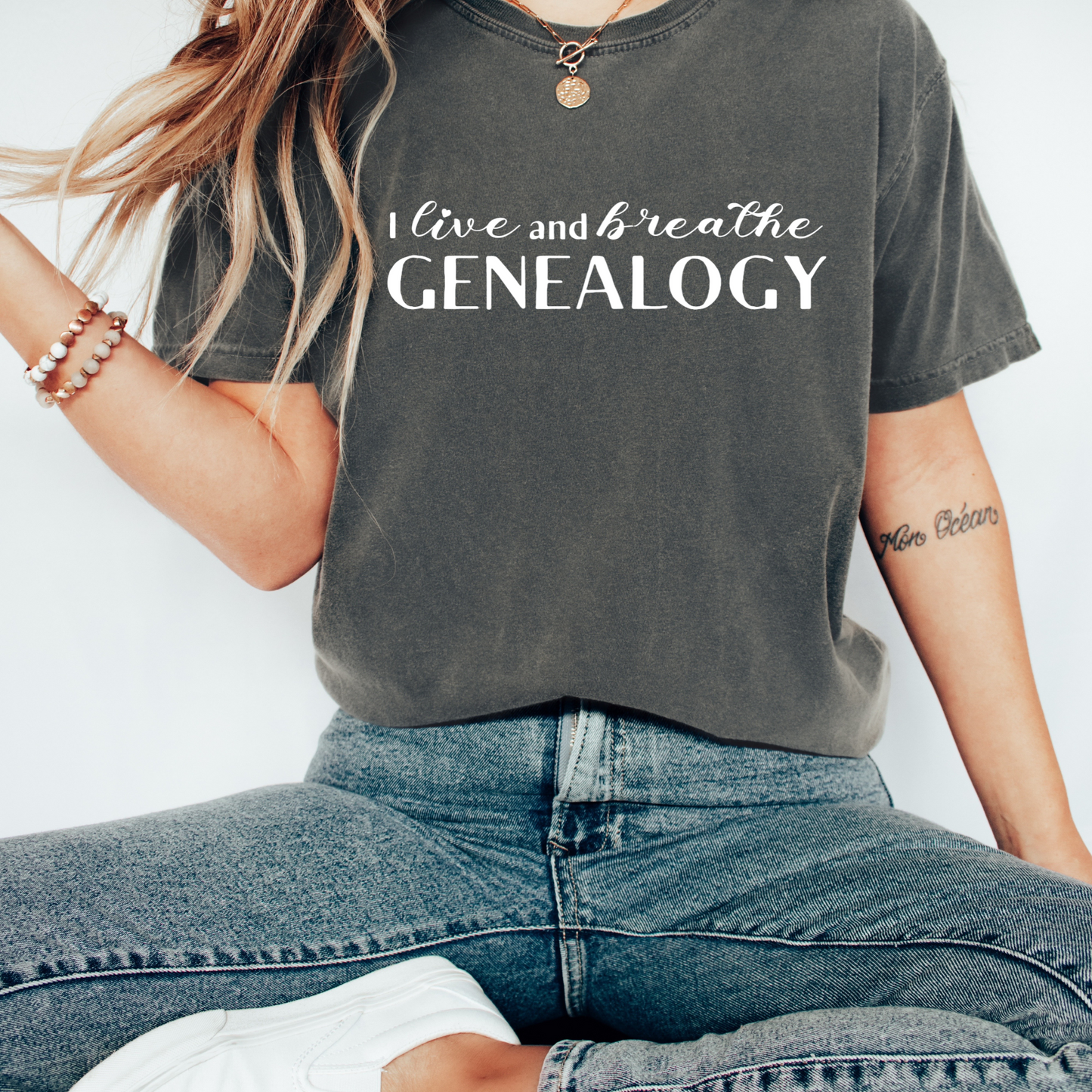 I Live and Breathe Genealogy Shirt