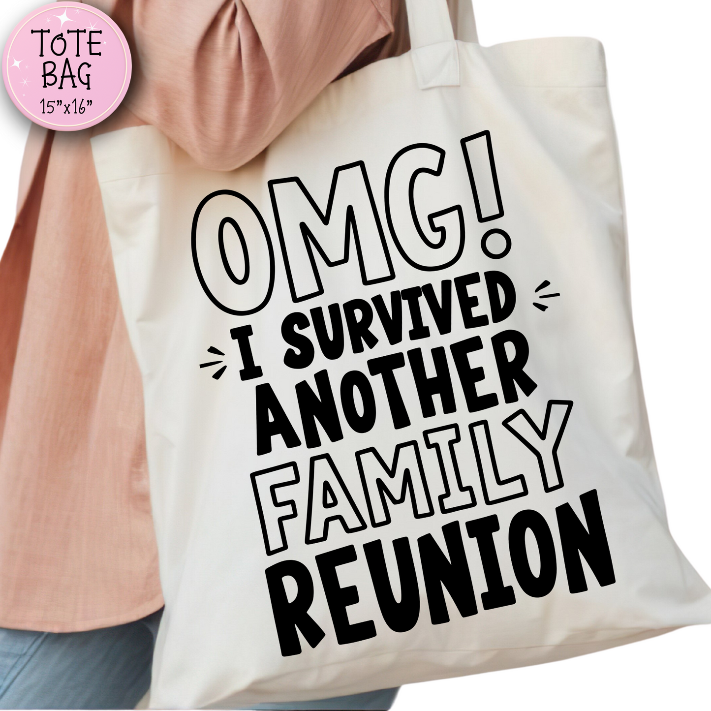 Funny Family Reunion Tote Bag