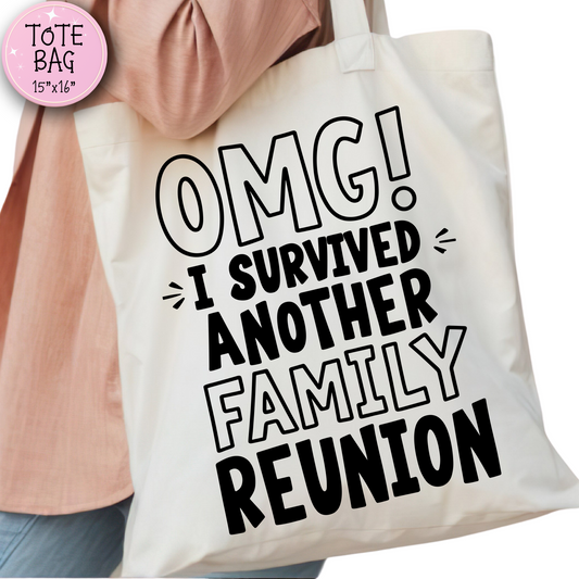 Funny Family Reunion Tote Bag