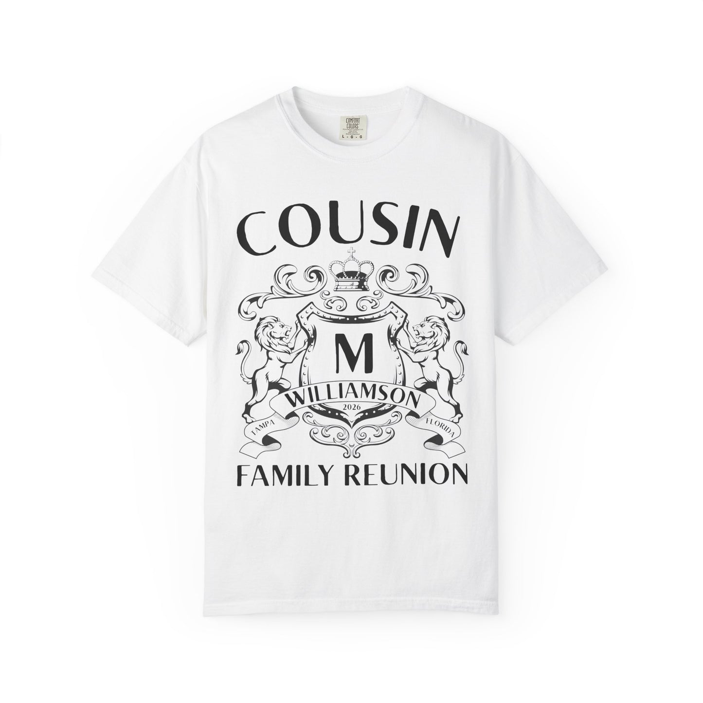 Personalized Family Reunion Crest T-Shirt