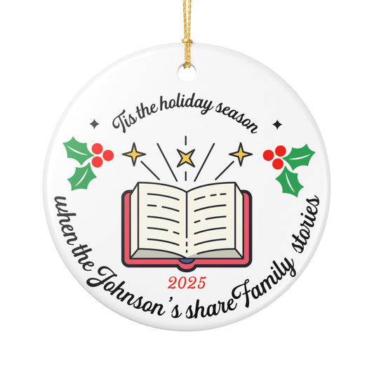 Personalized Christmas Season Story Ornament