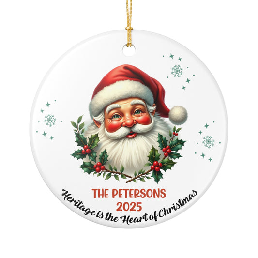 Personalized Santa Christmas Ornament