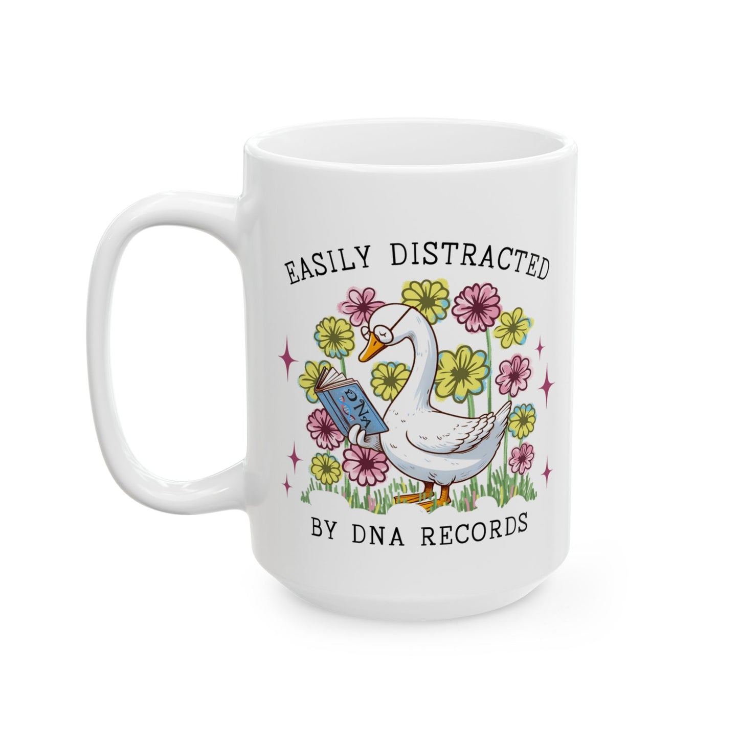 Genealogy Mug, Easily Distracted by DNA Records