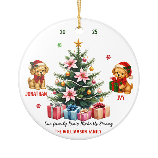 Vintage Personalized Christmas Ornament 2025