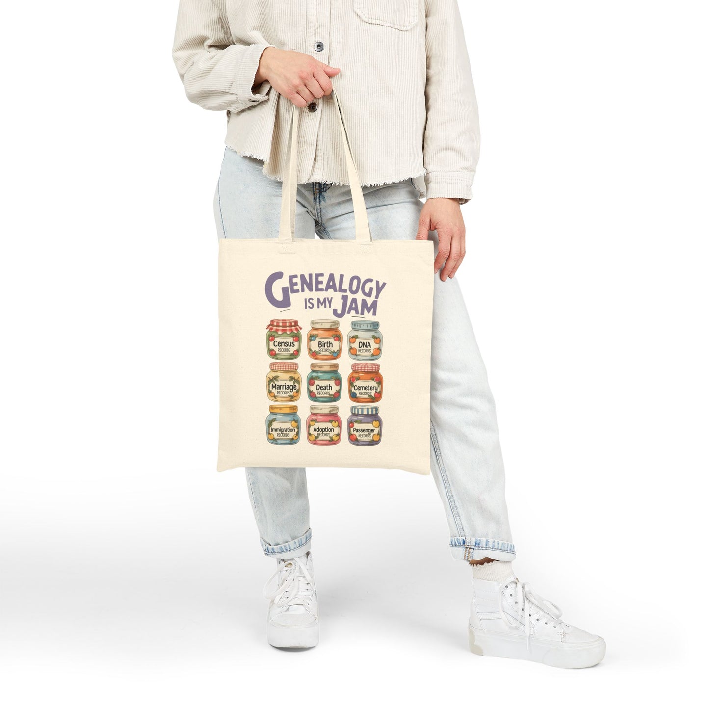 Genealogy Is My Jam Funny Tote Bag