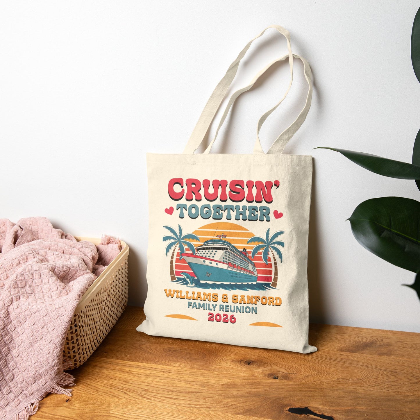 Cruisin Together Family Reunion Tote Bag