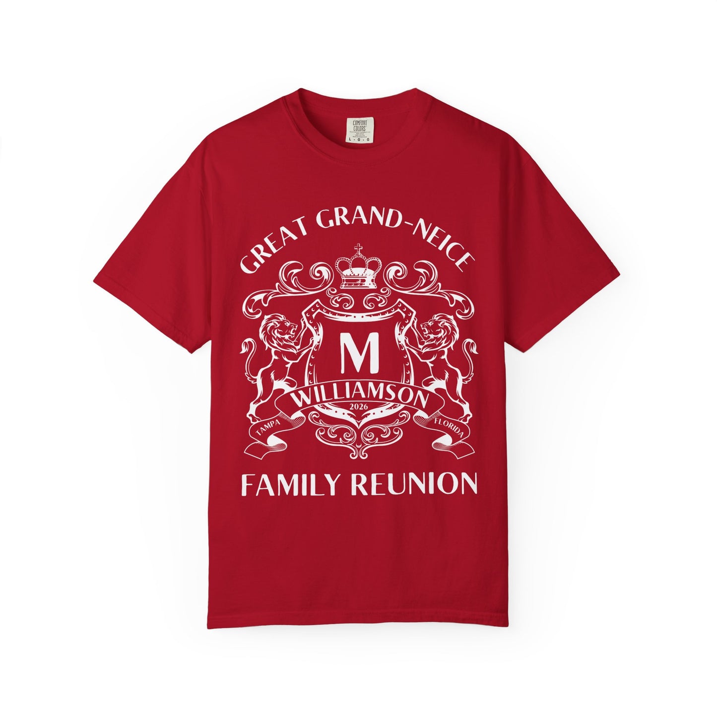 Personalized Family Reunion Crest T-Shirt