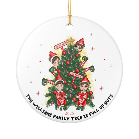 Personalized Elf Christmas Ornament