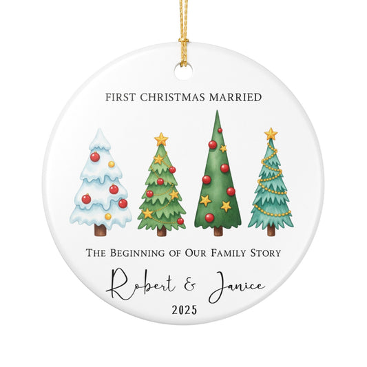 Personalized Family Christmas Tree Ornament
